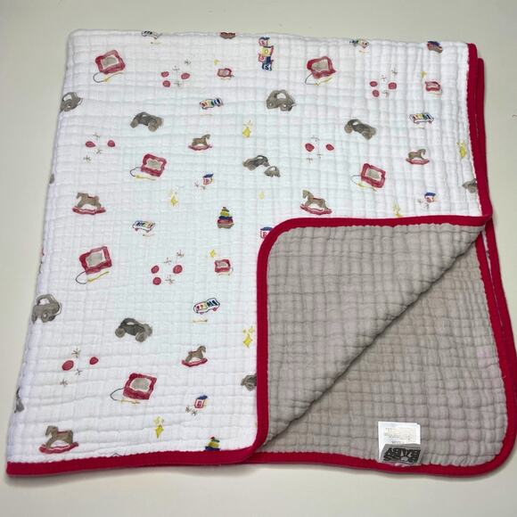 Little Unicorn The Boss Baby Cotton Muslin Baby Blanket Quilt Toy Box 40x40 - Picture 1 of 11